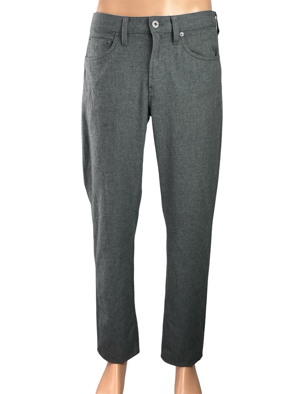 Bonobos Men's Dark Gray Wool Mid Rise Tapered Career Dress Pants Size 30x30